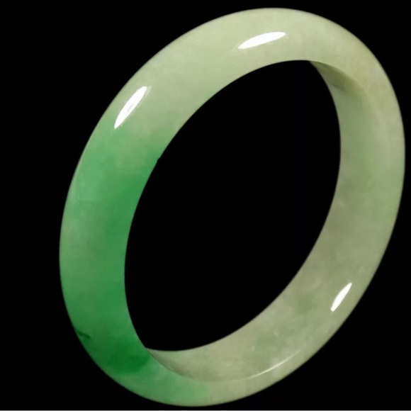 VINTAGE Jadeite Green Jade Bangles Sizes XS Small Medium Large Available. - Picture 2 of 7